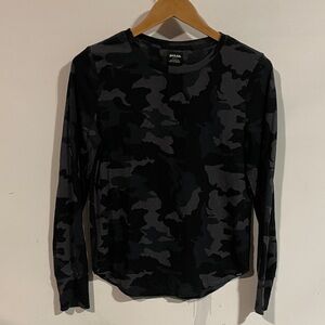 Prana Black Camo Long Sleeve Tee